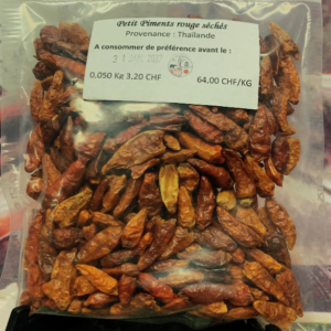 Les Piments rouge séchés